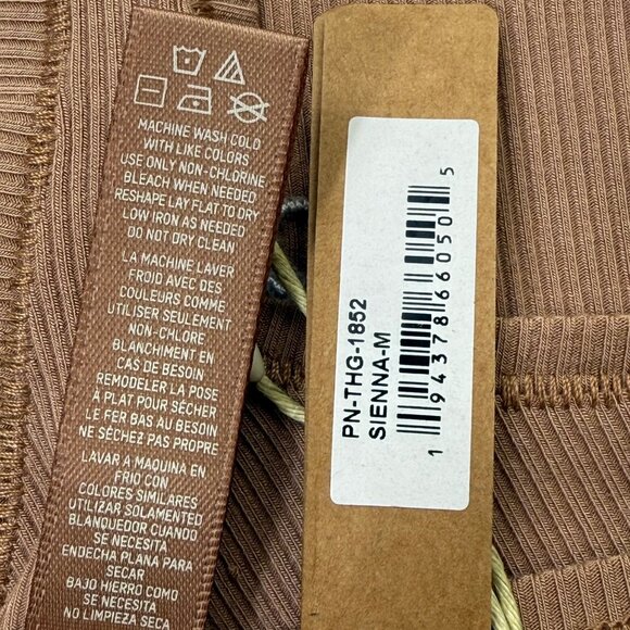 SKIMS Soft Lounge Rib Dipped Thong Team USA Sienna Medium - Picture 7 of 9